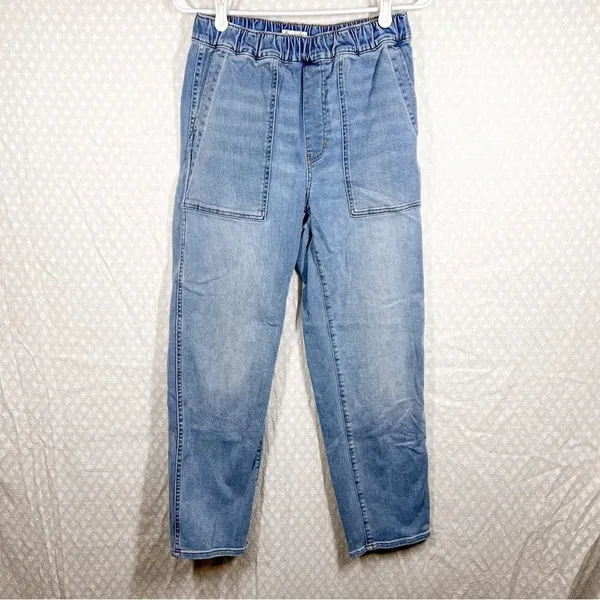 Madewell Light Wash‎ Pull On Relaxed Jeans - Image 3