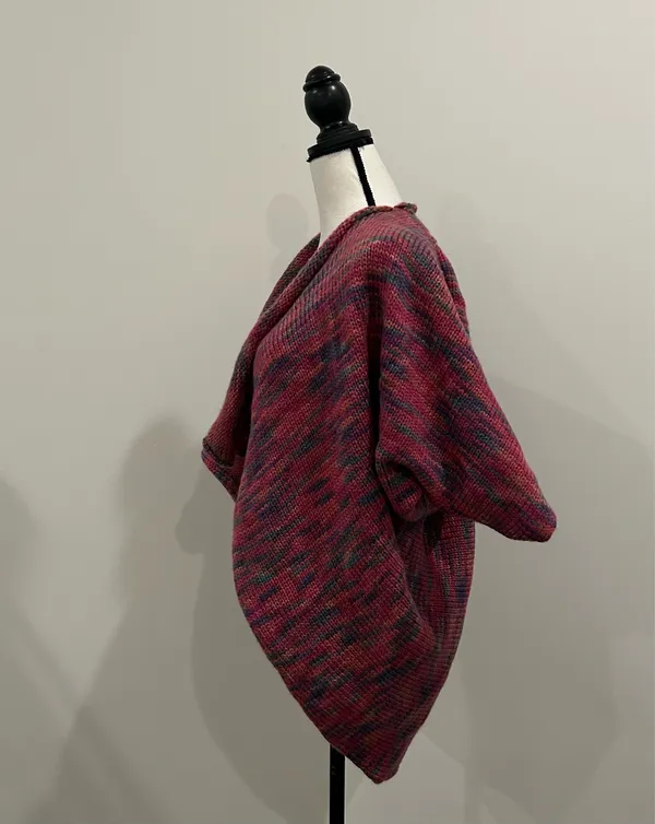 Hand Made Shrug Cardigan Red - Image 2