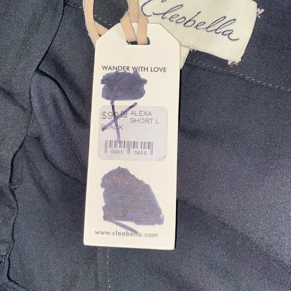 NWT Anthropologie Cleobella Black Fringed Alexa Shorts Women's Size Large - Image 8