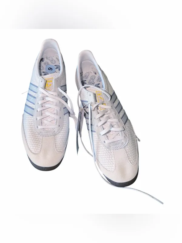NWT Adidas Wmns SL72 OG Retro Sneaker White Grey Silver Lace Up SZ-9 - Image 3