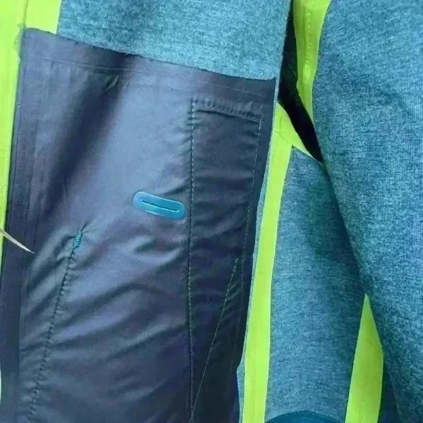 Lululemon $248 Rain or Shine Coat Trench Glyde Convertible Teal Blue Neon‎ Green - Image 11