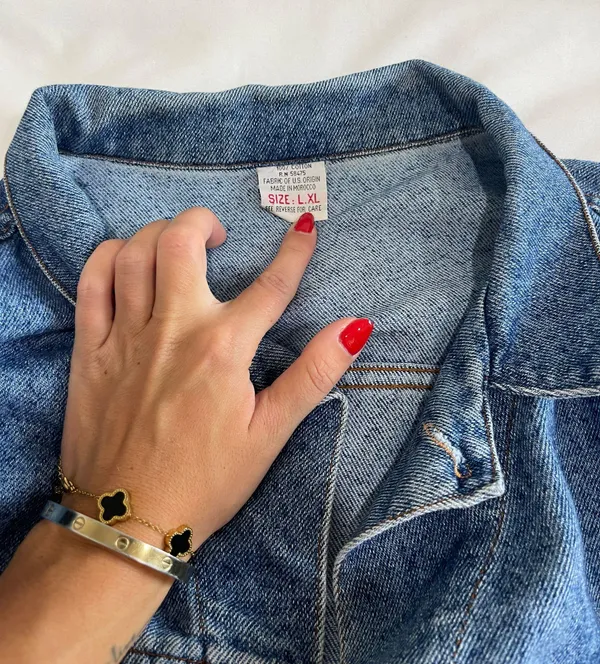 Vintage Jean Jacket Size XL - Image 3