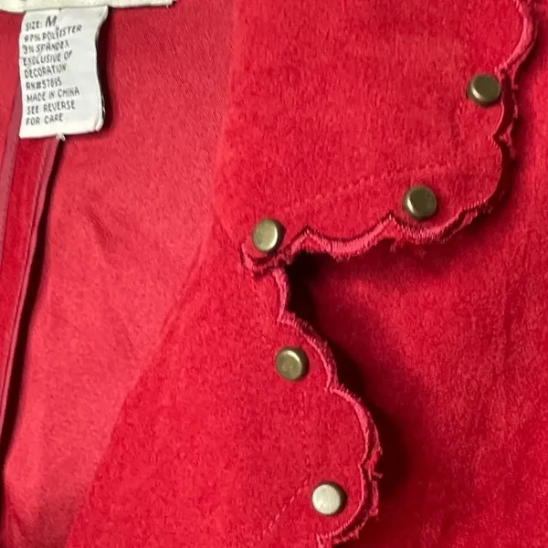 Vintage Requirements Red Jacket‎ Size M - Image 4