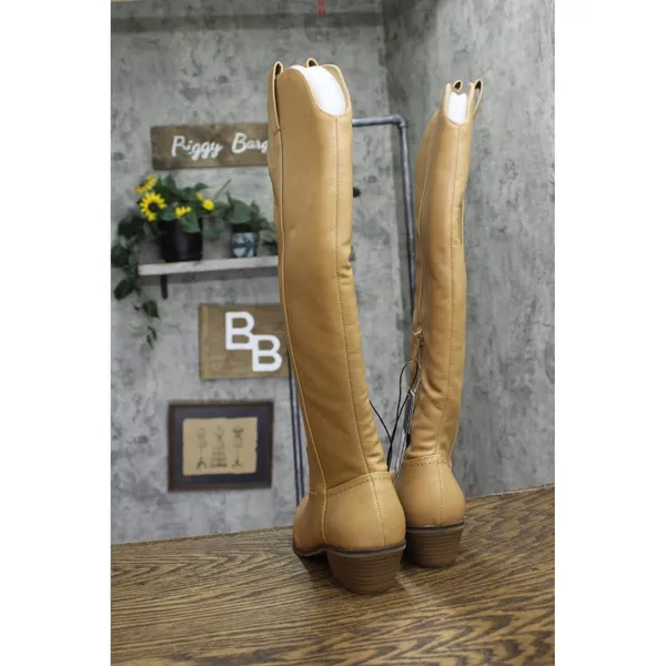 NWT Universal Thread Womens Sommer Western Boots 87929895 Light Brown 6M - Image 9