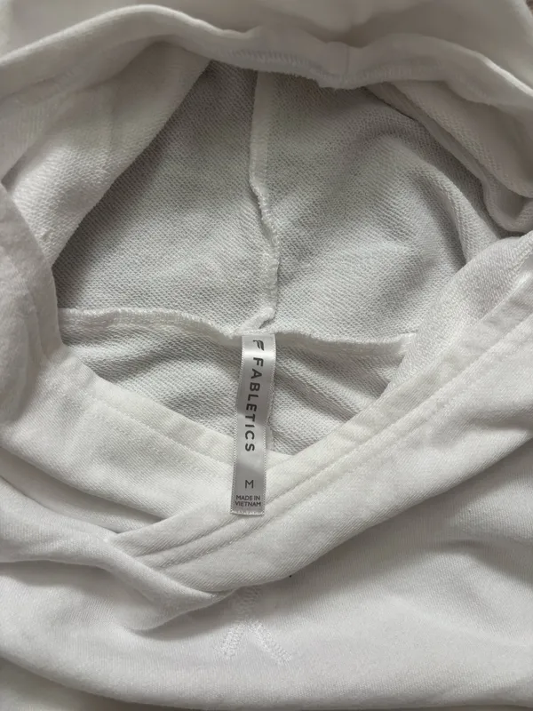 Fabletics Cropped White Sweatshirt - Image 5