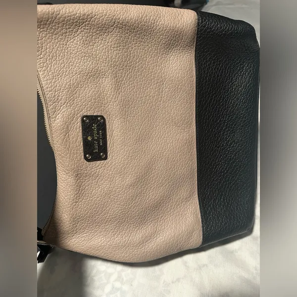 Kate spade black and beige shoulder leather bag - Image 9