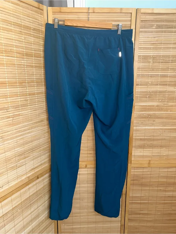 Smitten scrubs dark teal blue scrub pants with side pockets woman’s Medium - Image 2