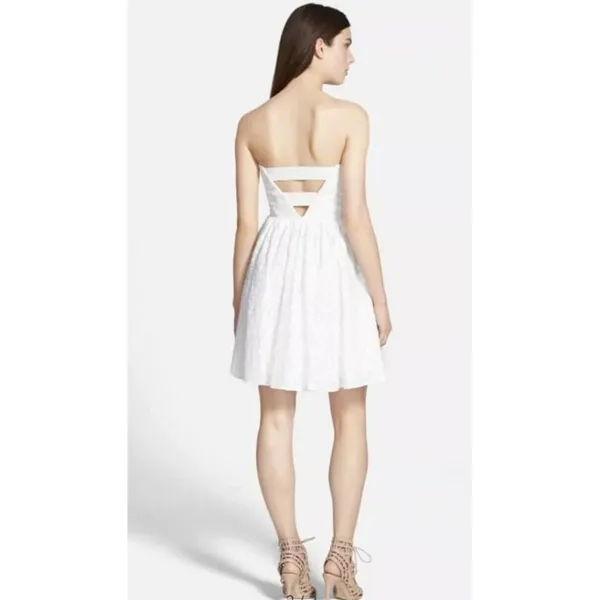 NWT Women's Plenty by Tracy Reese Strapless Floral Fit & Flare Dress Sz 12 - Image 8