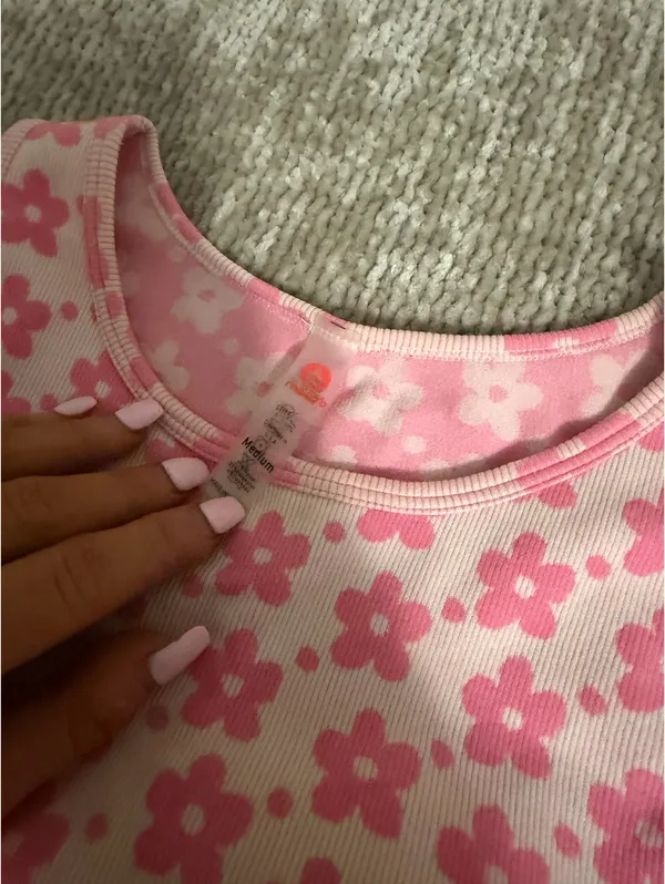 Boutique Tank Floral Crop - Image 2