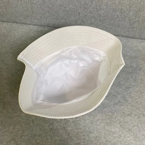 Unbranded Bucket Hat Unisex OSFM White Cotton Blend Summer Sun‎ Streetwear NWOT - Image 5
