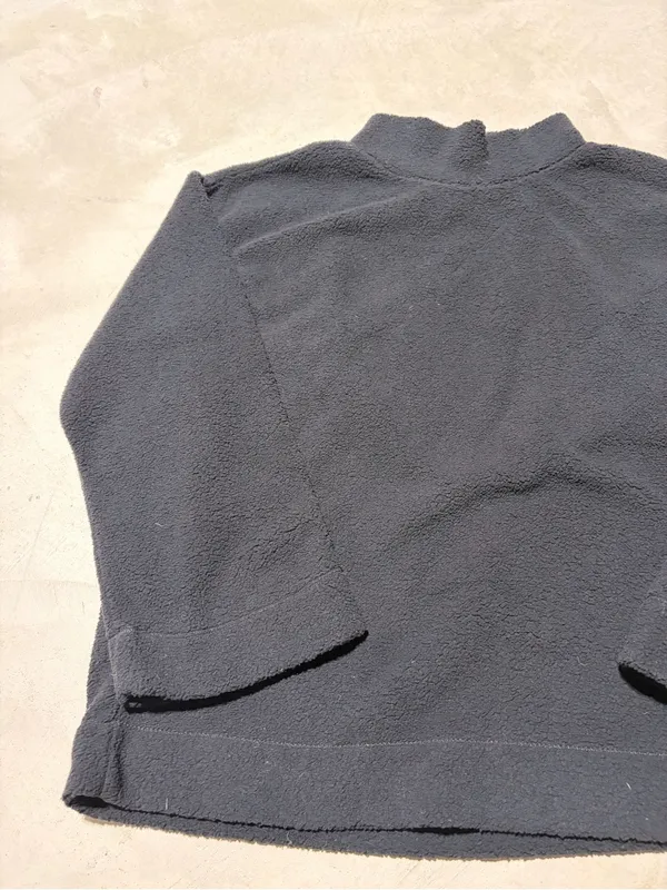 Loft Black Mock Neck Fleece Pullover small NWT - Image 2