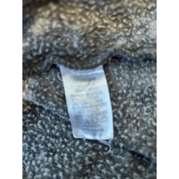 Vintage Havana Gray Acid Wash‎ Rainbow Striped Hoodie Sweatshirt S crop cutoff - Image 7