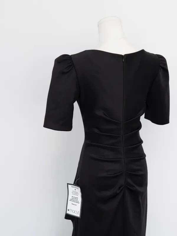 Xscape - ruffle puff-sleeve evening gown - Image 11