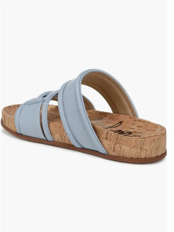 NEW $120 Sam Edelman Rowan Platform Slide Sandal 9 M, BLUE BREEZE - Image 3