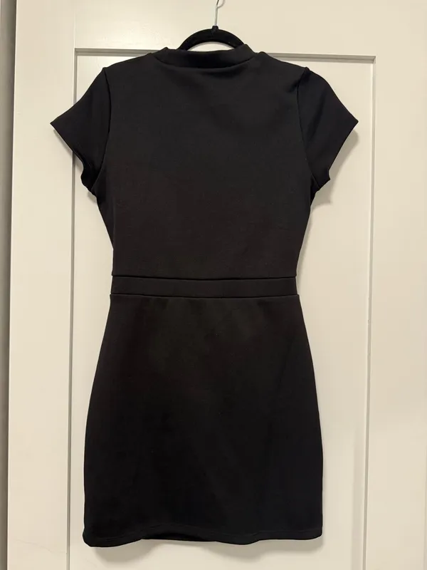Black H&M Divided Mini Sweater Dress - Image 9