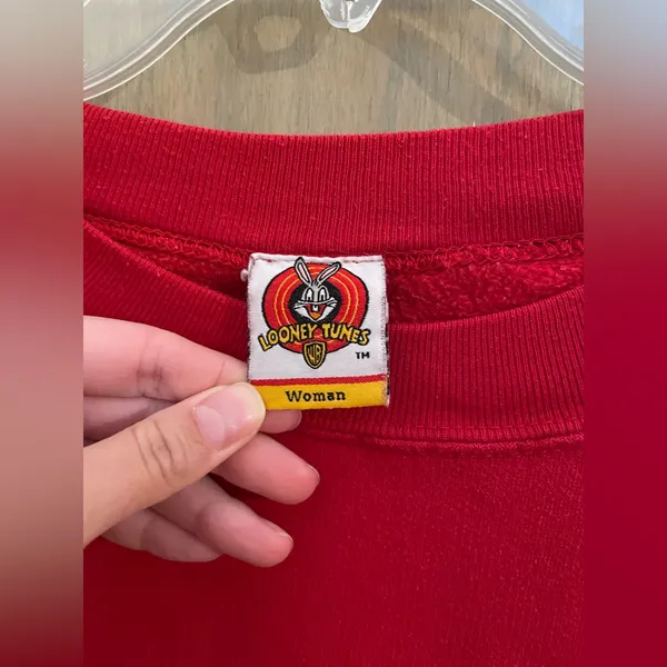 Vintage 90s Looney Tunes Tweety Bird Crewneck Sweatshirt - Image 3