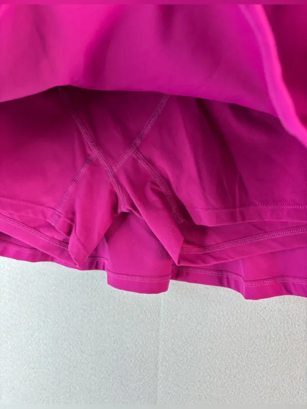 Stella L Pickleball Golf Tennis Pink Active Skort w Built-In Pocketed Shorts - Image 2