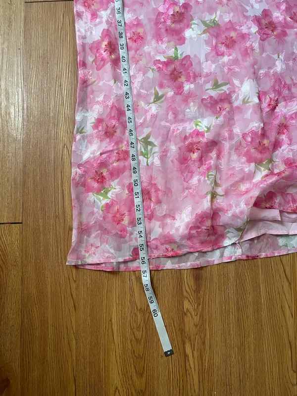 Pretty Little Thing floral tie front frill maxi dress - Image 8