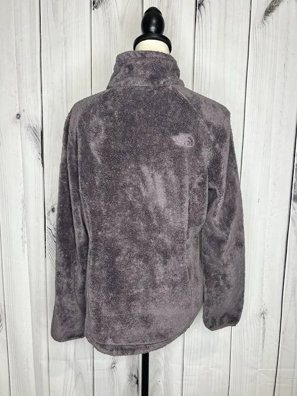 The North Face Jacket Women Sz M Purple Fleece Full Zip Osito Fuzzy Pile Logo - Image 8