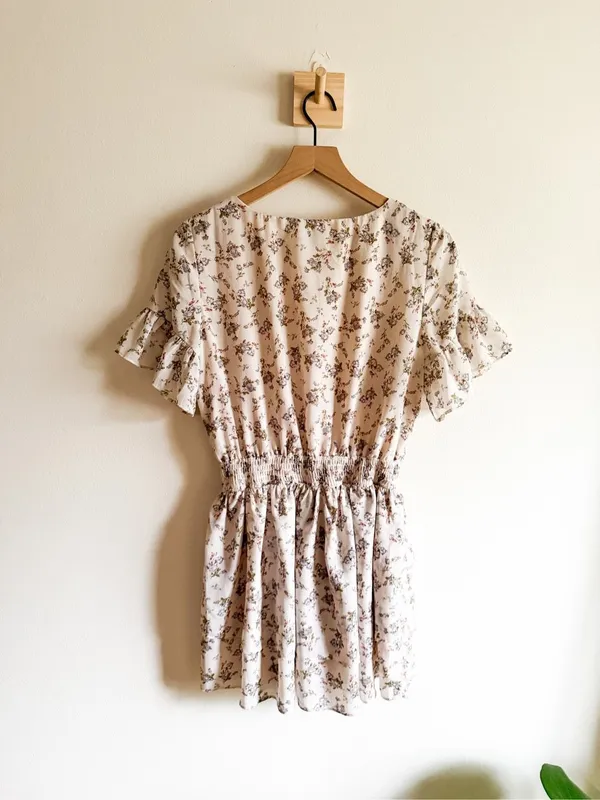 Sabo Skirt Flutter Sleeve Floral Print Mini Dress Size M - Image 3