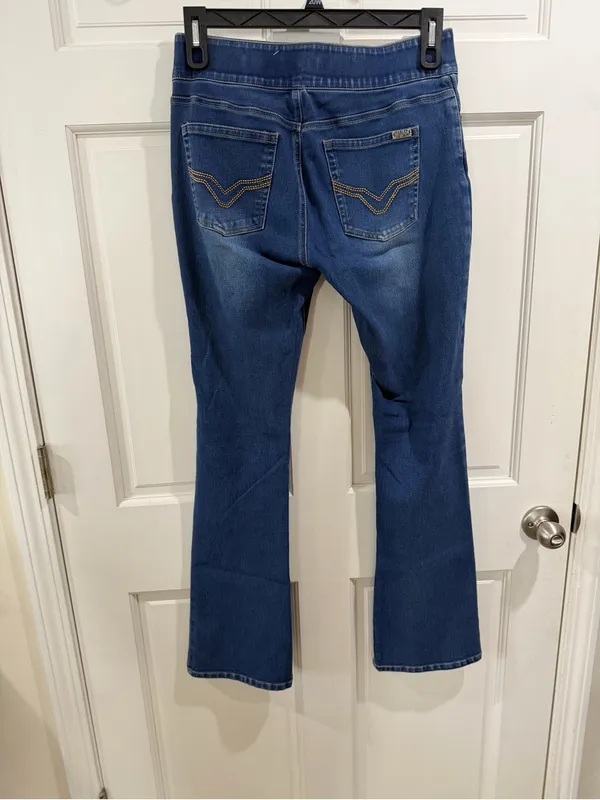 Harley-Davidson Blue Flare Stretch Jeans 99069-20VL Size 30 Tall - Image 4
