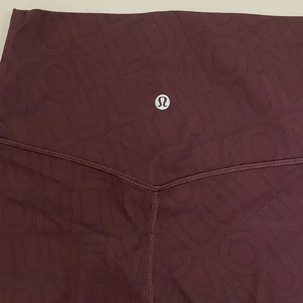 Lululemon NWT Align High Rise Shorts 6” Workmark Graphic Midnight Plum Size 4 - Image 8