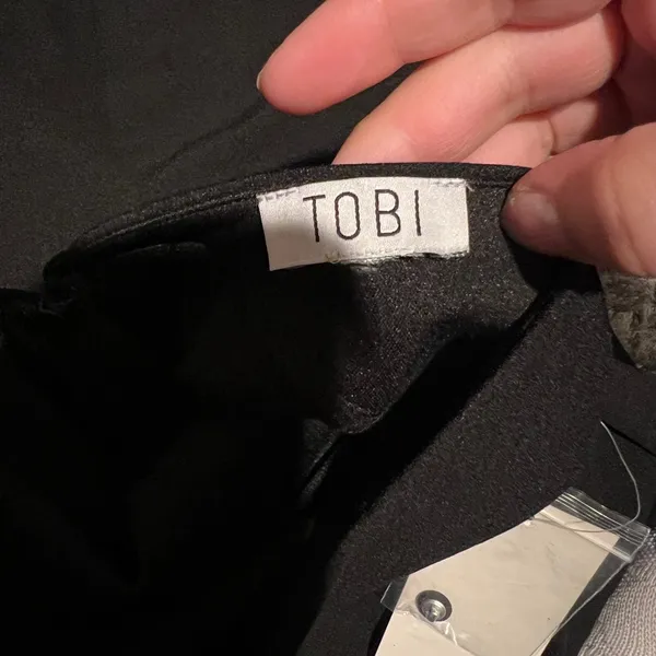 Tobi NWT HAILEY BLACK HALTER MAXI | FORMAL‎ DRESS WEDDING size small - Image 9
