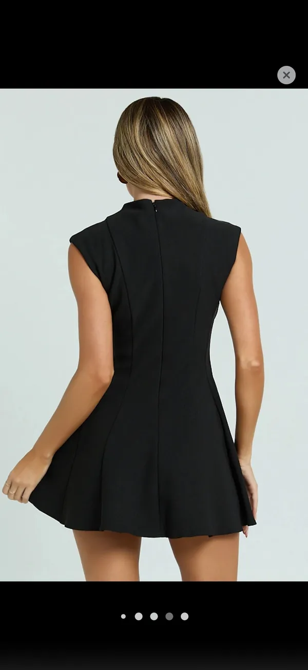 Showpo Black Mini Dress - Image 2