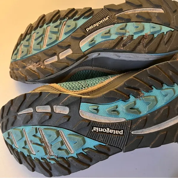 Patagonia Women's Teal and Gray Trail Walking Shoes - Image 7