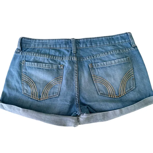 Urban Behavior Low/ Mid Rise Blue Jean Shorts with Cuffed Hems - Image 2