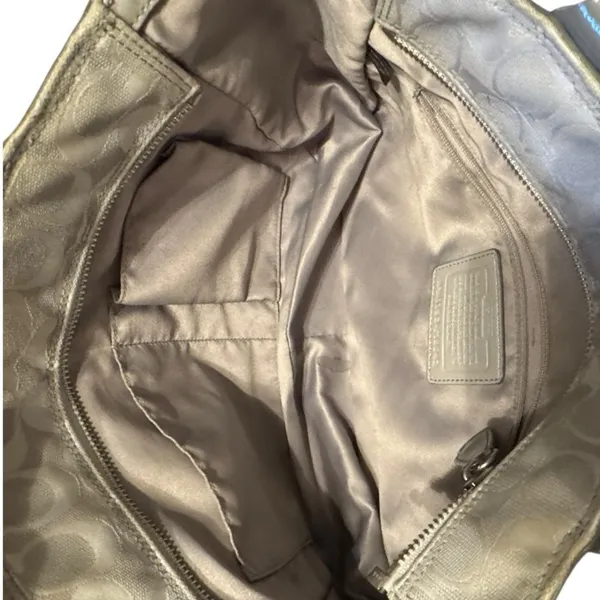 Coach Madison Mia Inlaid C Signature Leather Suede‎ Purse - Image 6