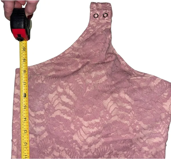 Express Light Pink Lace Bodysuit - Image 4