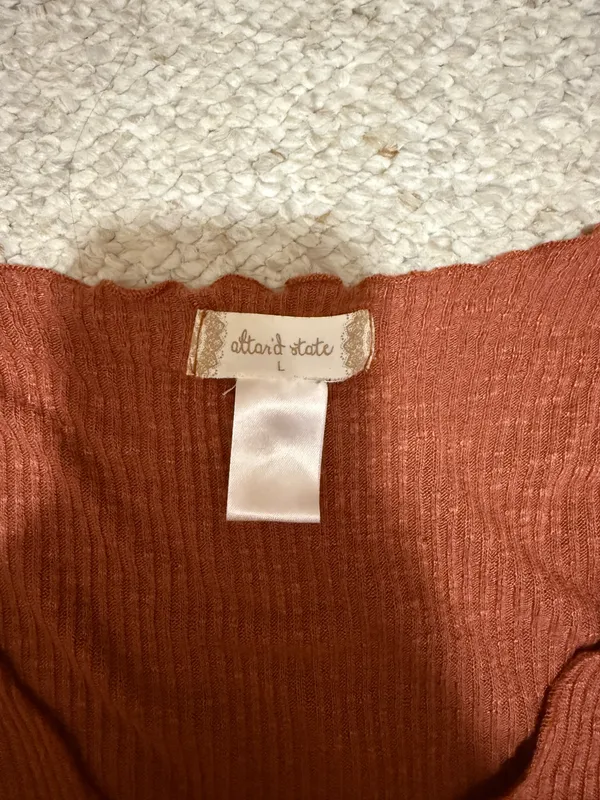 Altar'd State burnt orange crop top - Image 2