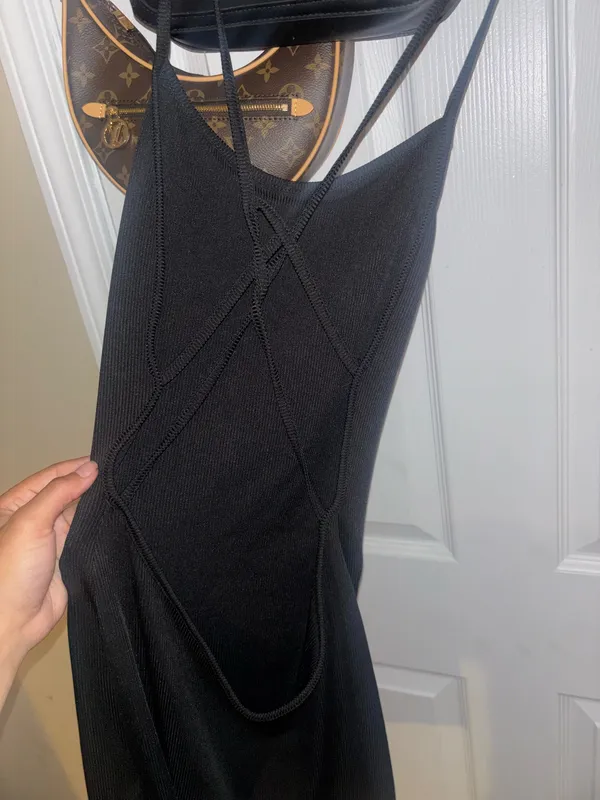 Romper / jumpsuit with criss cross back Black Size XS - Image 2