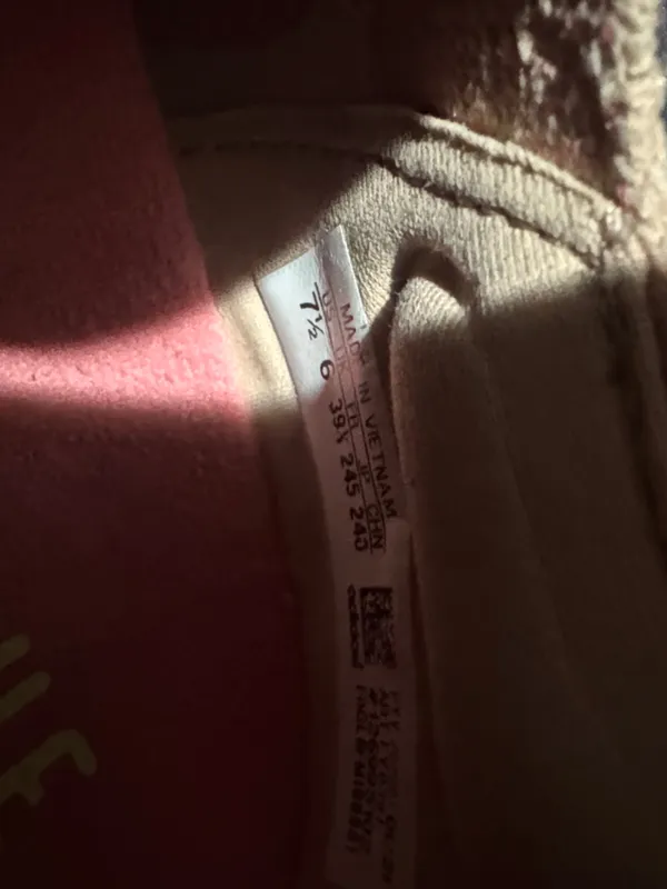 adidas woman Light Beige Knit Running Sneakers - Image 9