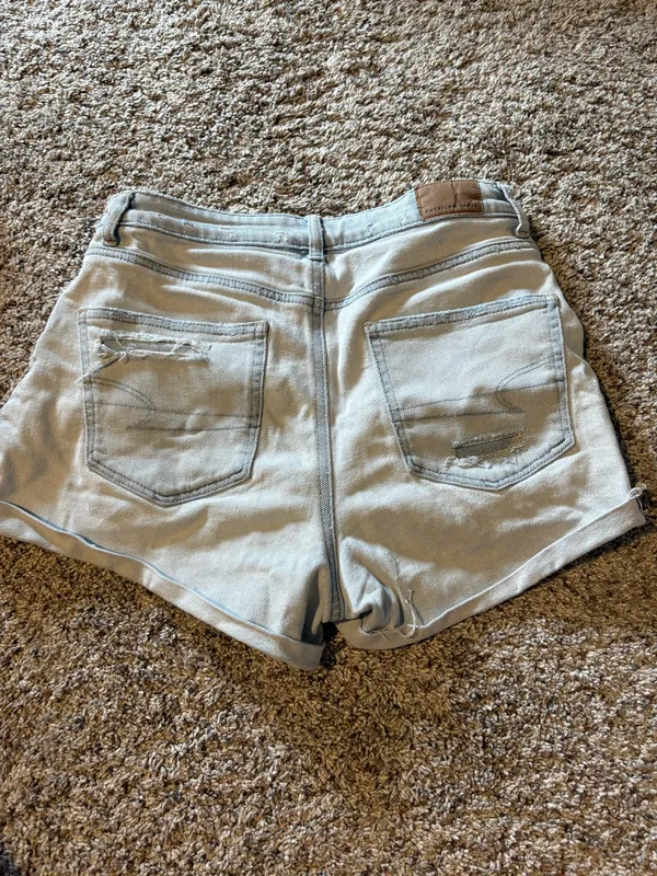 American Eagle Jean Shorts Stretch Light Wash - Image 2