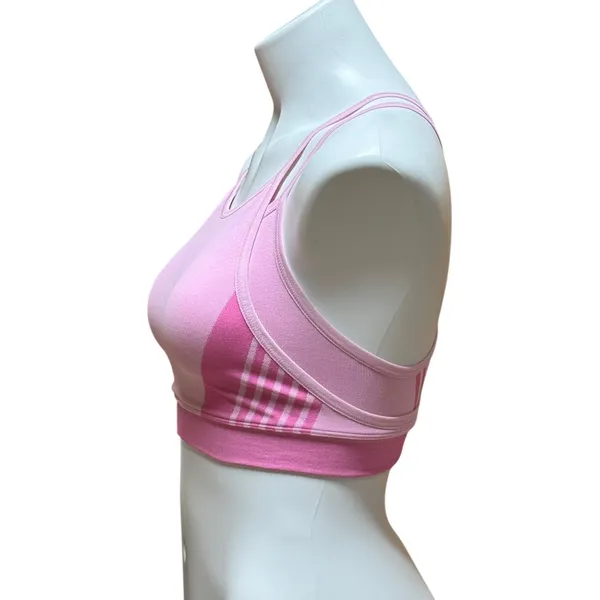 Peloton Double Layer Seamless Sports Bra Made in USA Pink Medium - Image 2