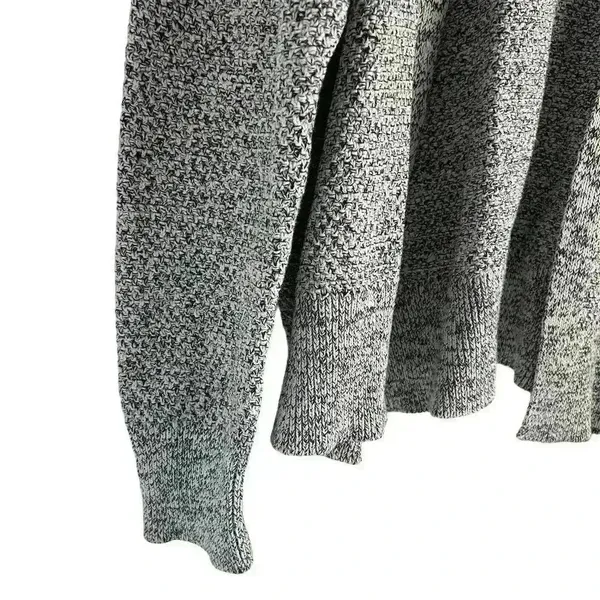 GAP Women's White and Black Open Front Cardigan Sweater‎ Size L Casual Knit - Image 4