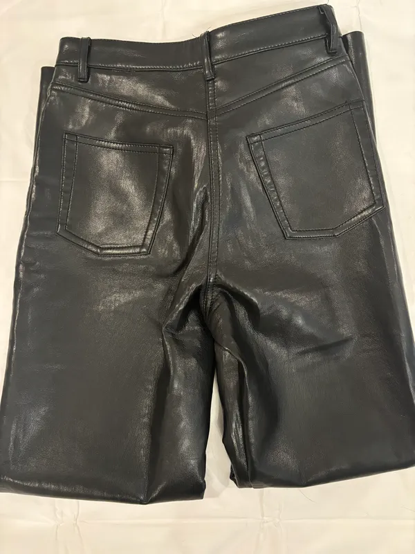 Aritzia Melina Super High Rise leather pants - Image 5