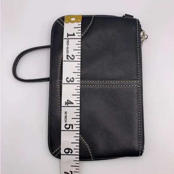 y2k COACH Leatherware Black Wristlet - Image 10