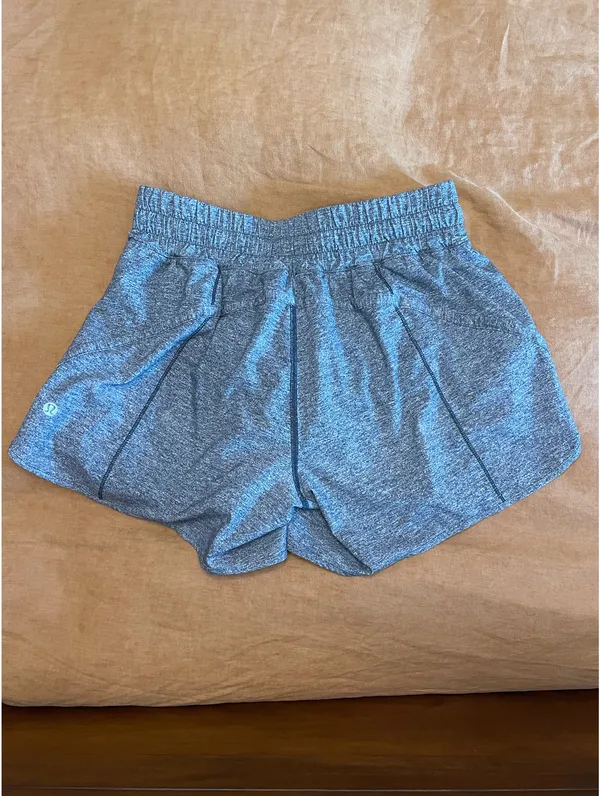 Lululemon Heather Grey Track That Short 5” - Image 2