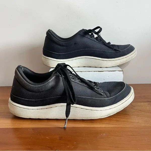 Allbirds Canvas Pipers Black Organic Cotton‎ Low Top Sneakers Womens 10 CP1W10 - Image 2