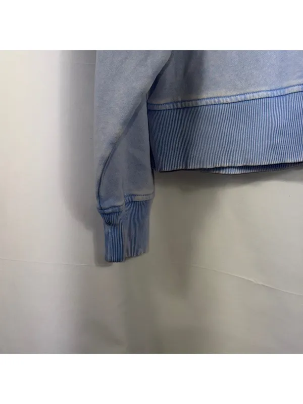 American Eagle Blue Henley Pullover Sweatshirt XS - Image 6