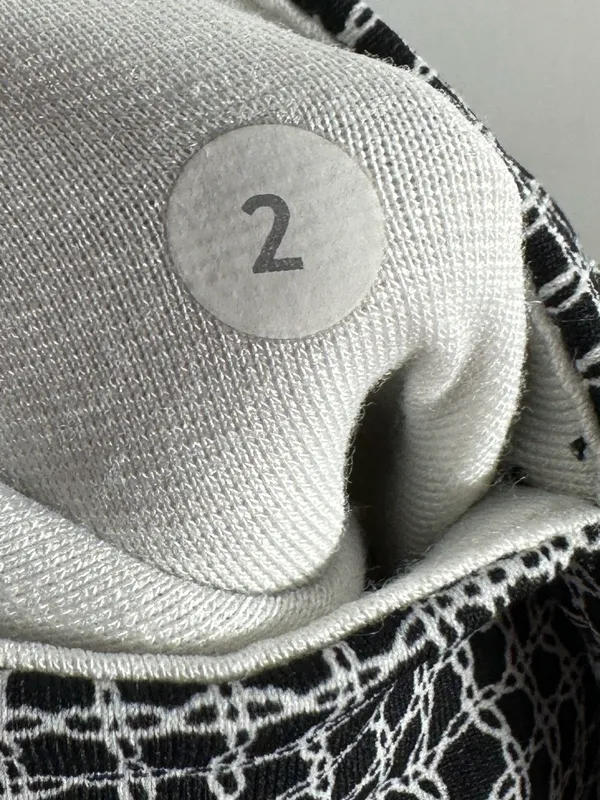 Lululemon Wunder Under Pant III Fall Net White Black‎ Leggings Size 2 - Image 10