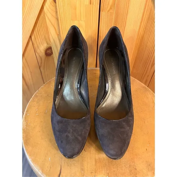 Ann Taylor Brown Suede Pumps High Heeled Shoes Women’s Size 6.5M Made in Brazil - Image 2