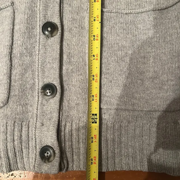 Madewell Woman's Coffee Shop‎ Button V-Neck Cardigan Merino Wool Sweater Size XS - Image 8