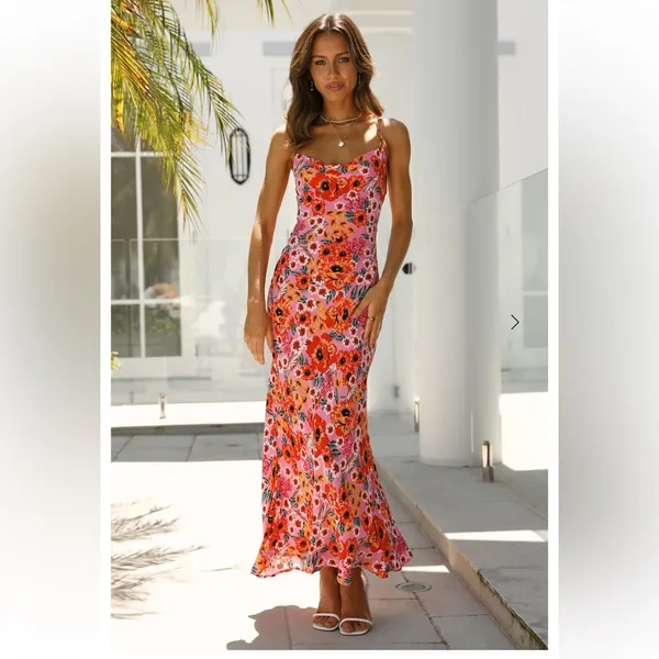 Hello Molly Multicolor Floral Maxi Dress - Image 2