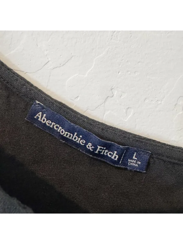 Abercrombie Bodysuit Size L Black One Shoulder Asymmetrical Tie Side Zip Capsule - Image 4