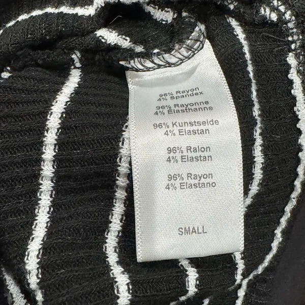 Urban Outfitters Project Social Tee Black White Wrap Tie Women’s Small - Image 4