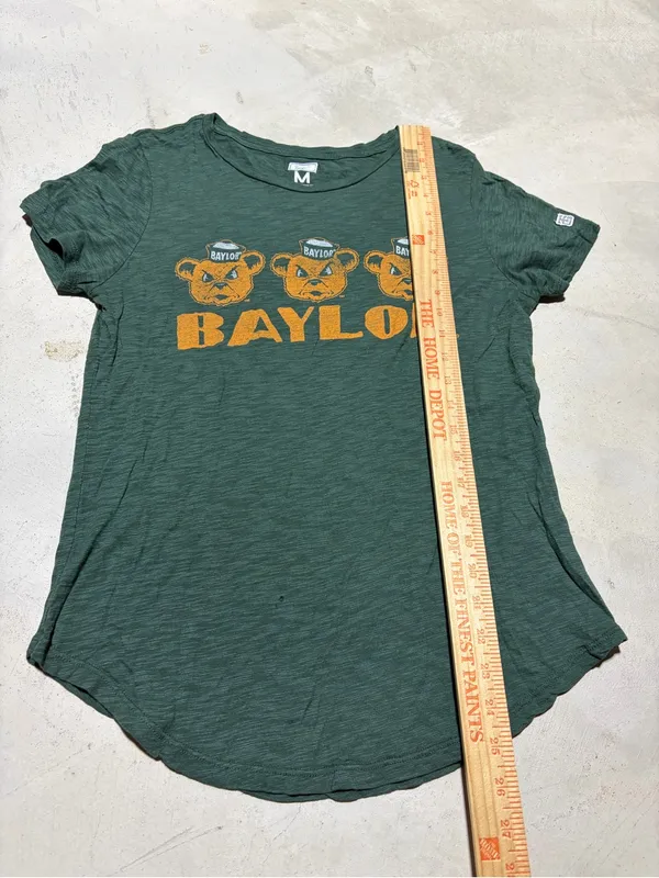 Baylor university Tailgate clothing American Eagle Green Graphic Tee medium - Image 3
